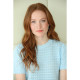 Pull Manches Courtes Mila Bleu Clair Out Of Ireland