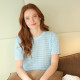 Pull Manches Courtes Mila Bleu Clair Out Of Ireland