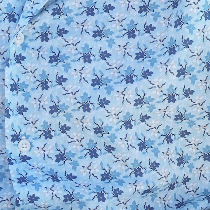Out Of Ireland Sacha Blue Flowers Shirt