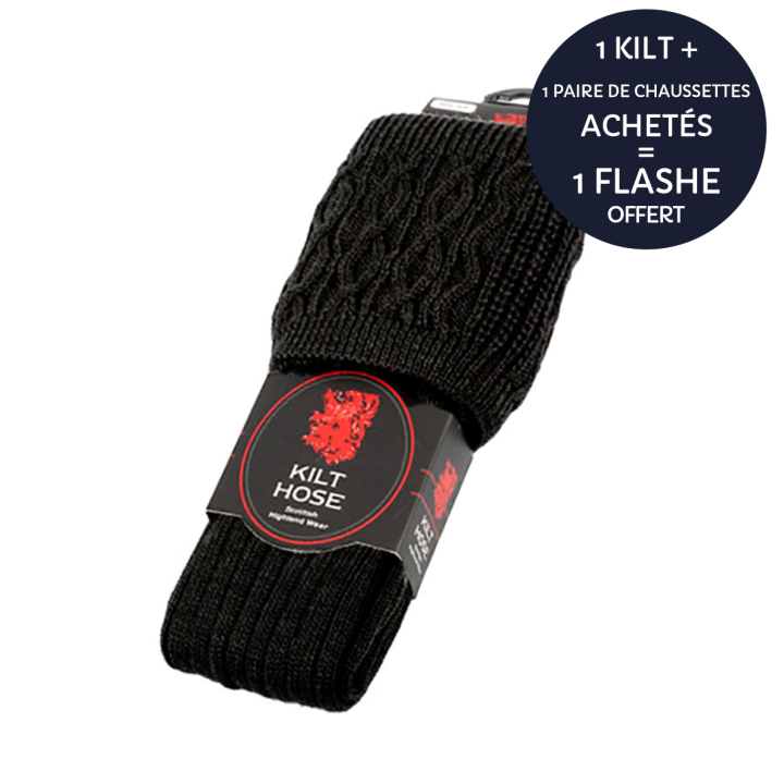 Chaussettes Pour Kilt Noires