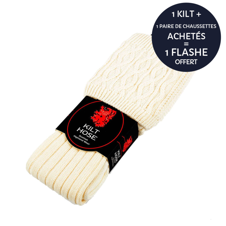 Chaussettes Blanches pour Kilt