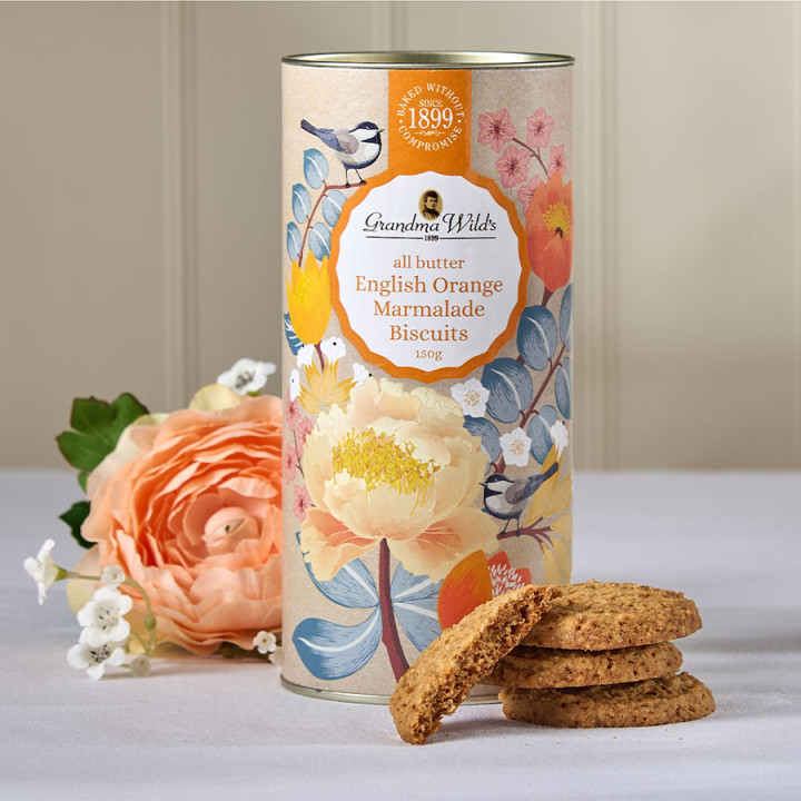 Tube Biscuits English Orange Marmelade 150g Grandma Wild's