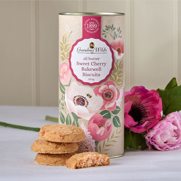 Tube Biscuits Beurre Et Cerises Confites 150g Grandma Wild's