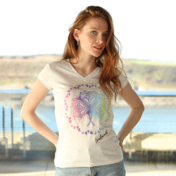 Pastel Shamrock White Celtic T-Shirt