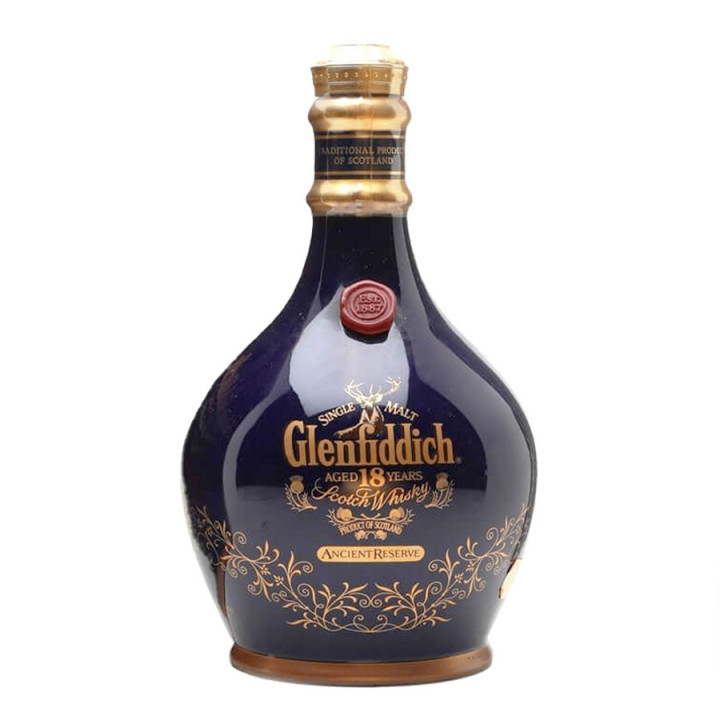 Glenfiddich 18 ans Decanter Or et Bleue 70cl 40°