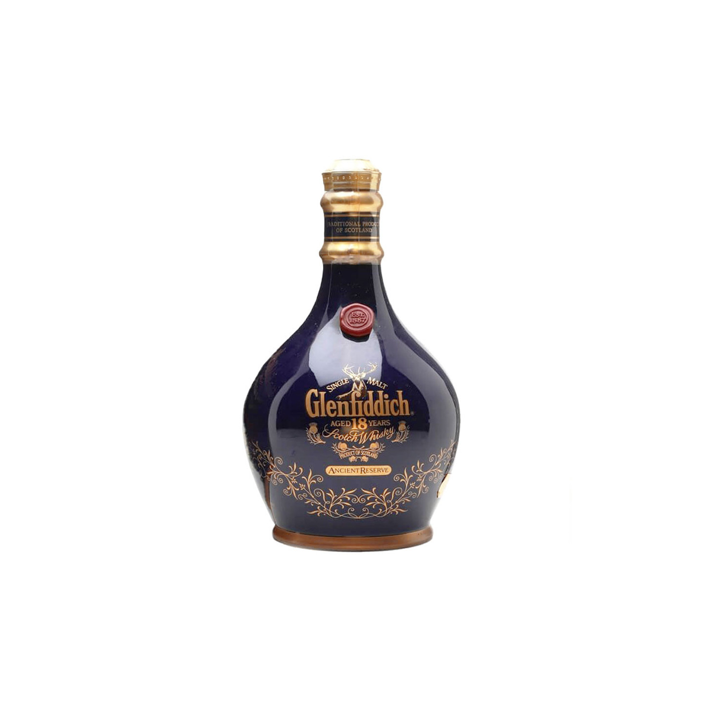 Glenfiddich 18 ans Decanter Or et Bleue 70cl 40°