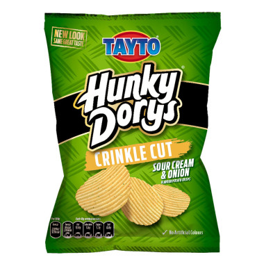 Hunky Dorys Sour Cream & Onion Crisps 130g