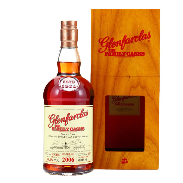 Glenfarclas 2006 14a s21 cask3424 sheery butt 70cl 60ï¿½