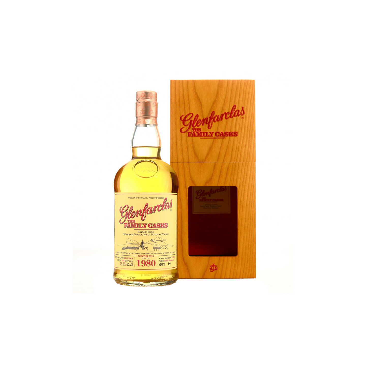 Glenfarclas 1980 38 ans Summer 2018 Cask 1413 70cl 47.8°
