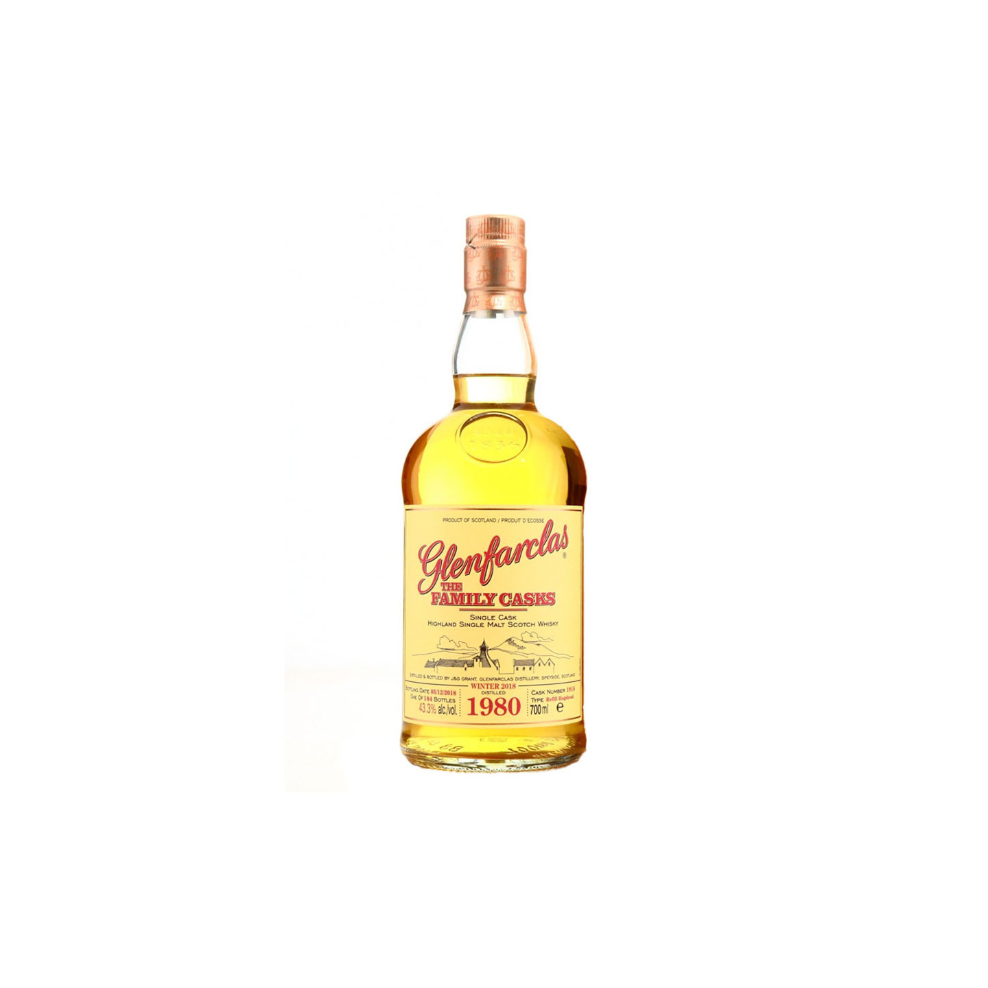 Glenfarclas 1980 38 ans Summer 2018 Cask 1413 70cl 47.8°