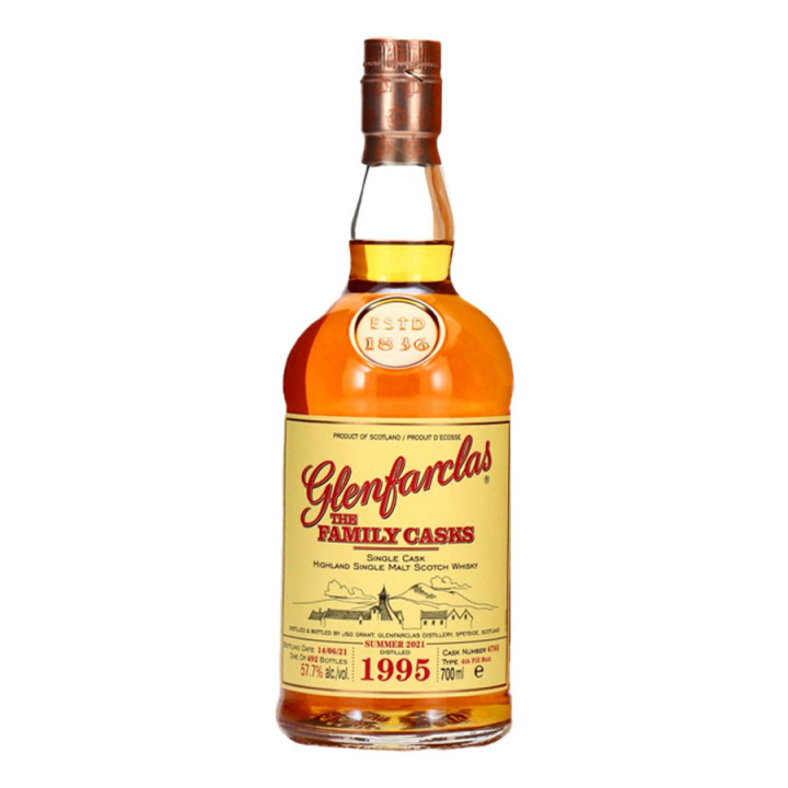 Glenfarclas 1995 25 ans Summer 2021 Cask 6765 Fill Butt 70cl 57.7°