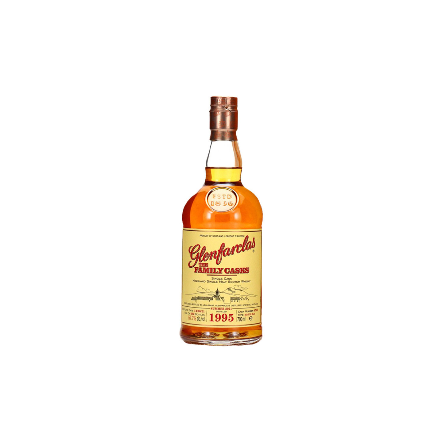 Glenfarclas 1995 25 ans Summer 2021 Cask 6765 Fill Butt 70cl 57.7