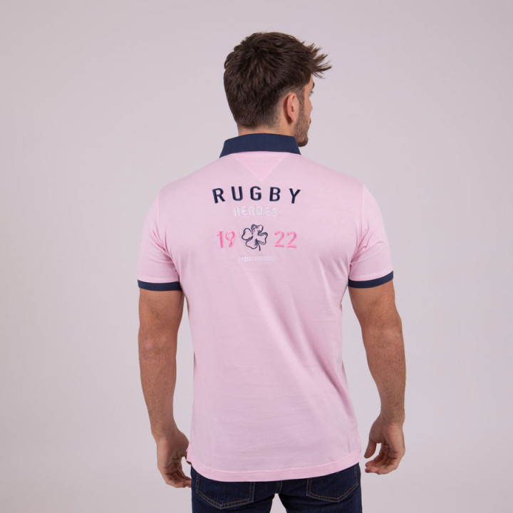 Polo Rose Manches Courtes Rugby Heroes Camberabero