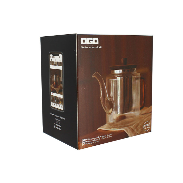 Théière Karl Ambre 1.20L