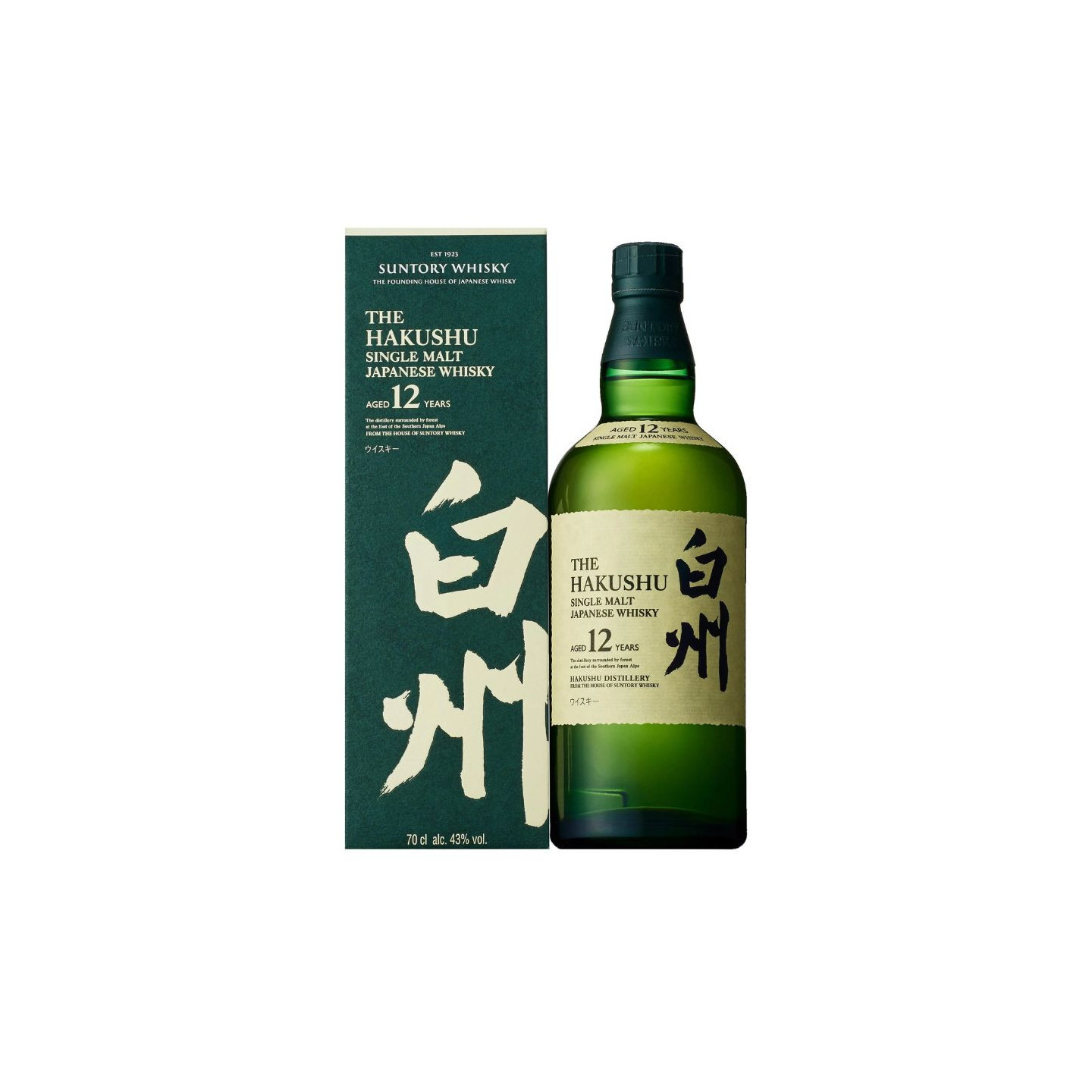Hakushu 12 Years Old 70 cl 43°