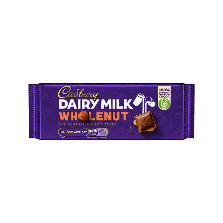 Barre Chocolatée Noisette Cadbury Dairy Milk 55g