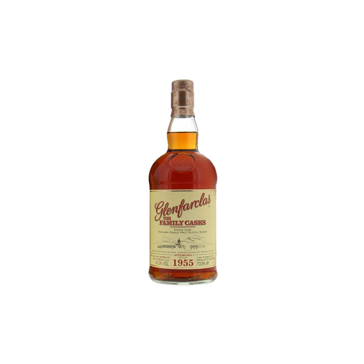 Glenfarclas 1955 58 ans Cask 2217 70cl 43.3°