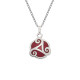 Collier Triskel Rouge