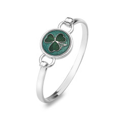 Bracelet Rigide Trefle Vert Bracelet Rigide Trefle Vert