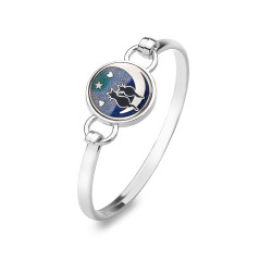 Bracelet Rigide Love Cats Bleu Bracelet Rigide Love Cats Bleu