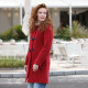 London Tradition Fiona Cherry Zipped Duffle Coat