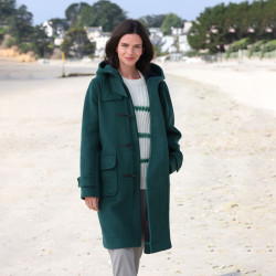 Duffle Coat Erica Vert london tradition