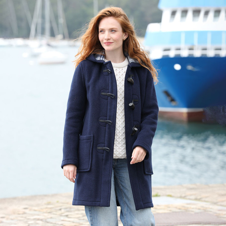 London Tradition Blue Angela Duffle-Coat