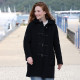 London Tradition black Angela Duffle-Coat
