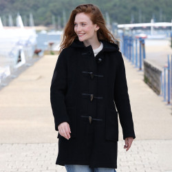 Duffle-Coat Angela noir London Tradition