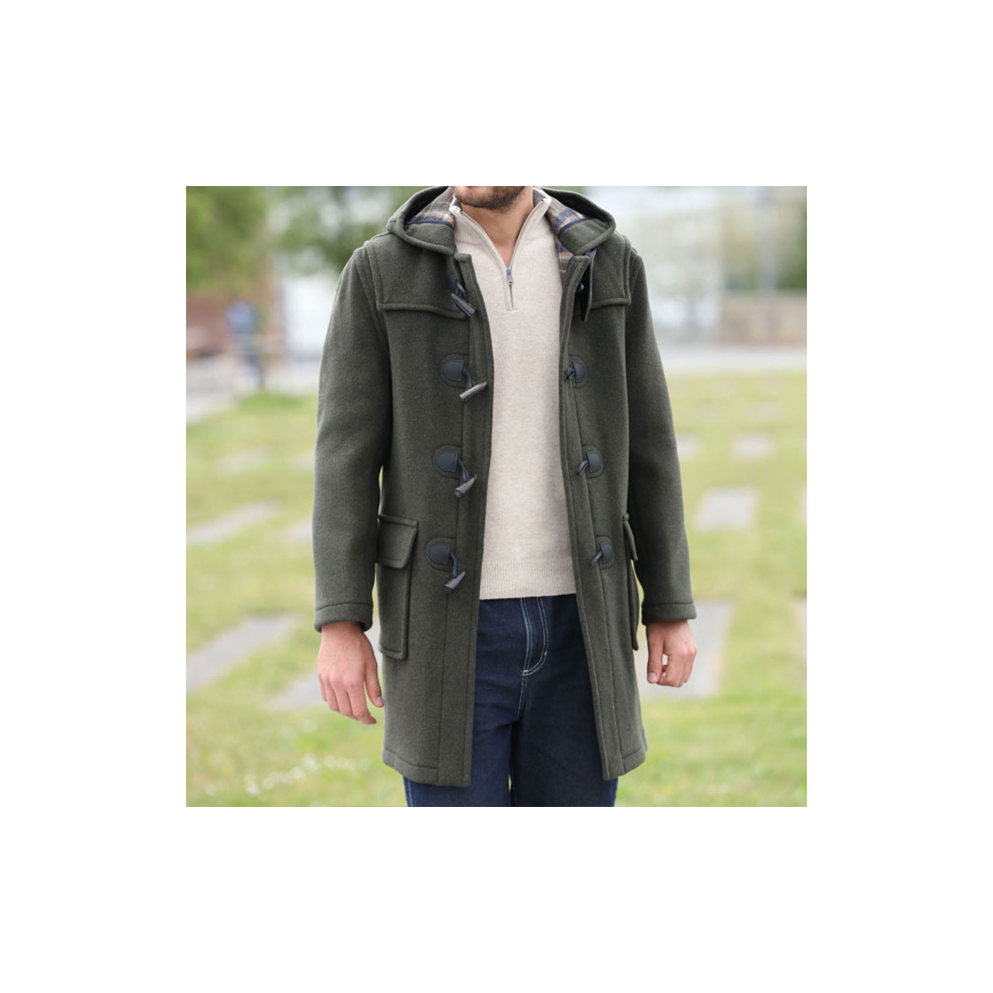 Duffle-Coat Martin Seaweed London Tradition