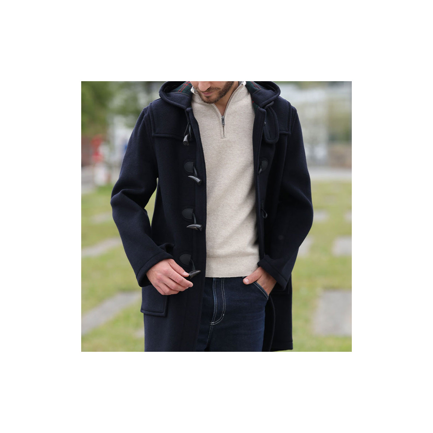 London Tradition Martin Navy Duffle-Coat - Le Comptoir Irlandais