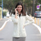 Aran Woollen Mills Ecru Zipped Cardigan