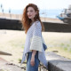 Poncho Supersoft Torsades Patchwork Aran Woollen Mills