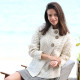 Aran Woollen Mills Cardigan 3 buttons Merino ecru