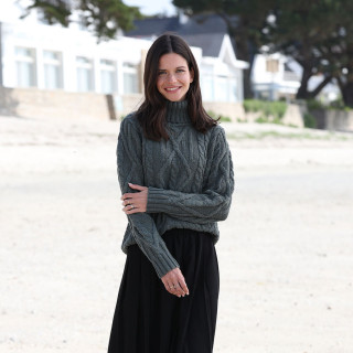 Inis Crafts Green Merino Turtleneck Sweater