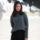 Inis Crafts Green Merino Turtleneck Sweater