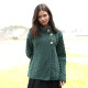 Cardigan 3 Boutons Merino Green Aran Woollen Mills