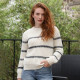 Cardigan Ada Ecru Et Noir Out Of Ireland