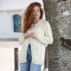 Cardigan 3 buttons Merino Ecru Inis Crafts
