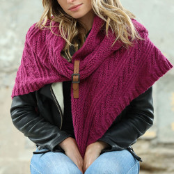 Echarpe Maille Rose Out Of Ireland