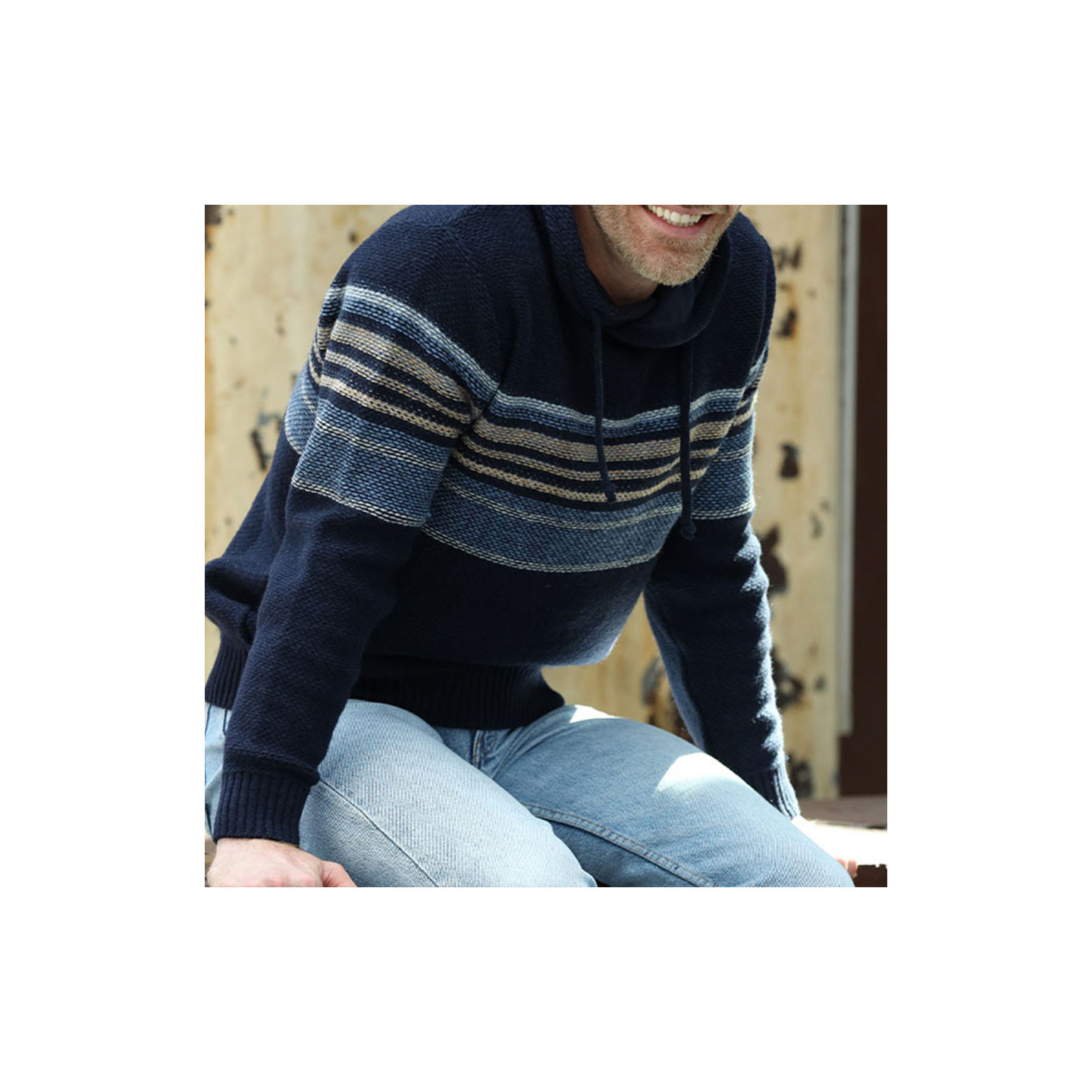 Pull Alex Rayé Marine Out of Ireland - Le Comptoir Irlandais