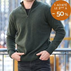 Pull Demi Zip Vert Celtic Alliance