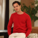 Pull Col Rond Rouge Best Yarn