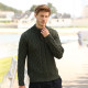 Pull Col Demi Zip Vert Inis Crafts
