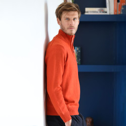 Pull Col Demi-zip Orange Celtic Alliance