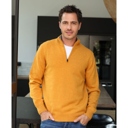 Pull Demi Zip Jaune Celtic Alliance