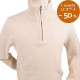 Celtic Alliance Mottle Beige Half-Zip Sweater