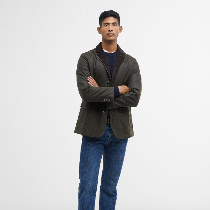 Veste Huilée Lutz Olive Barbour