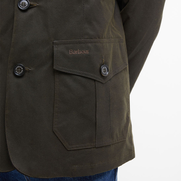 Barbour Lutz Olive Oiled Jacket