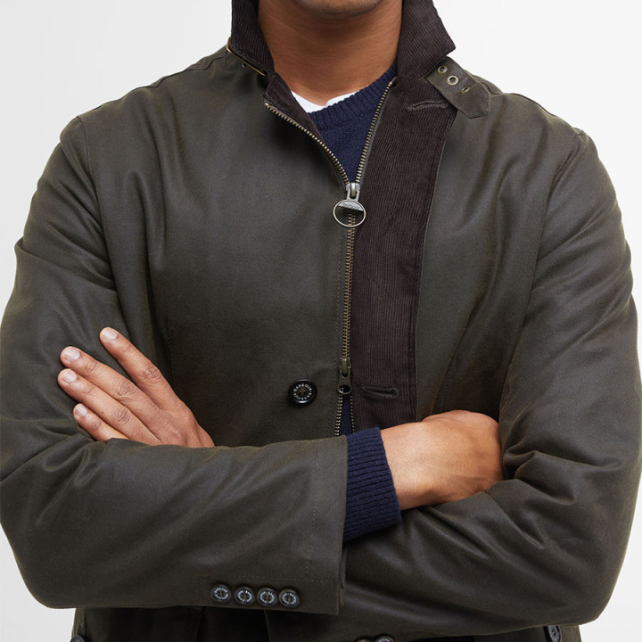 Barbour Lutz Olive Oiled Jacket